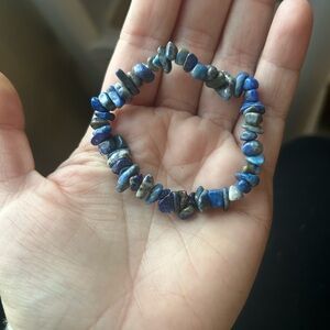 Blue Stone Beaded Bracelet